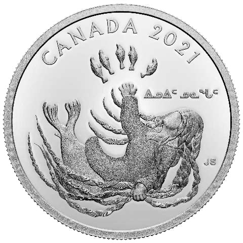 2021 Canada Silver  $20 Inuit Nunangat PF 1.009oz