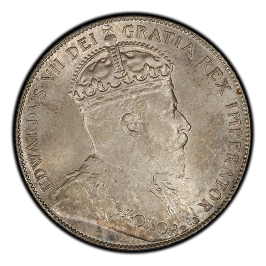 1908 Canada Silver 50 cents Newfoundland  Coin VG