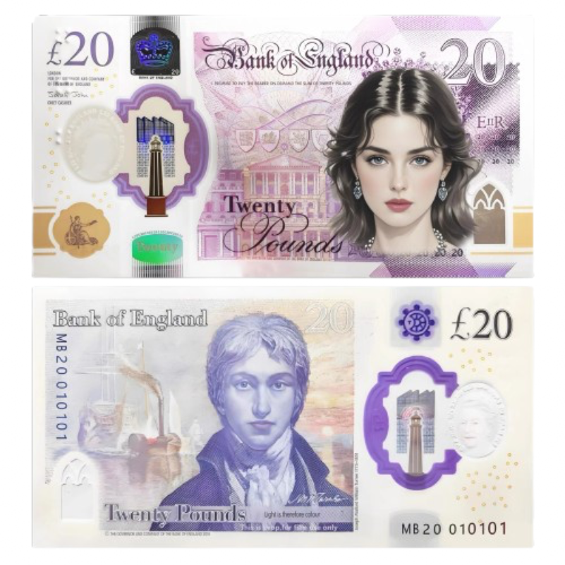 Fantasy Banknote Novelty Souvenir Collectible Note British Style