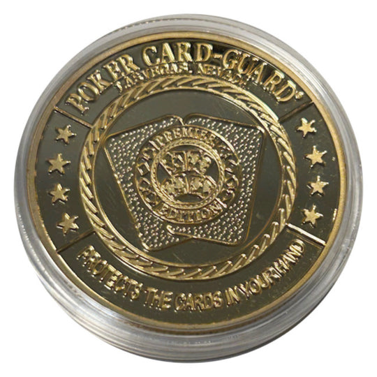 Lucky Copper Coin Casino Compass in Plastic Capsule