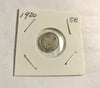 1920 Canada Silver Small 5 Cent Coin VF