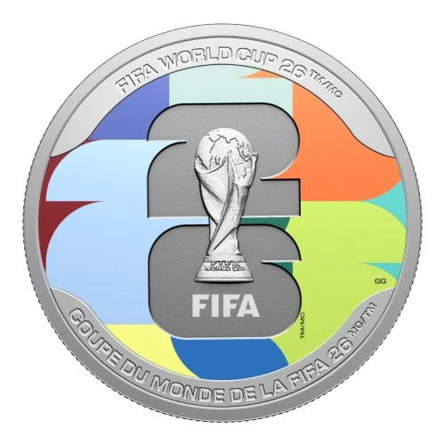 2026 Canada silver $20 FIFA World Cup 2026TM/MC: We are 26 TM/MC - 1oz-Pure Silver Coin