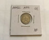 1945 C Newfoundland 5 Cent  Silver Coin XF