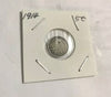 1914 Canada Silver Small 5 Cent Coin VF