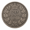 1896 Newfoundland 20 Cents Queen Victoria .925 Silver Canada VG