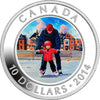 2014 Canada $10 Learning to Skate .9999 Silver Coloured Proof Coin