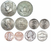 USA 5 Coin Set Kennedy Half Dollar Quarter Dime Nickel Penny Collection BU