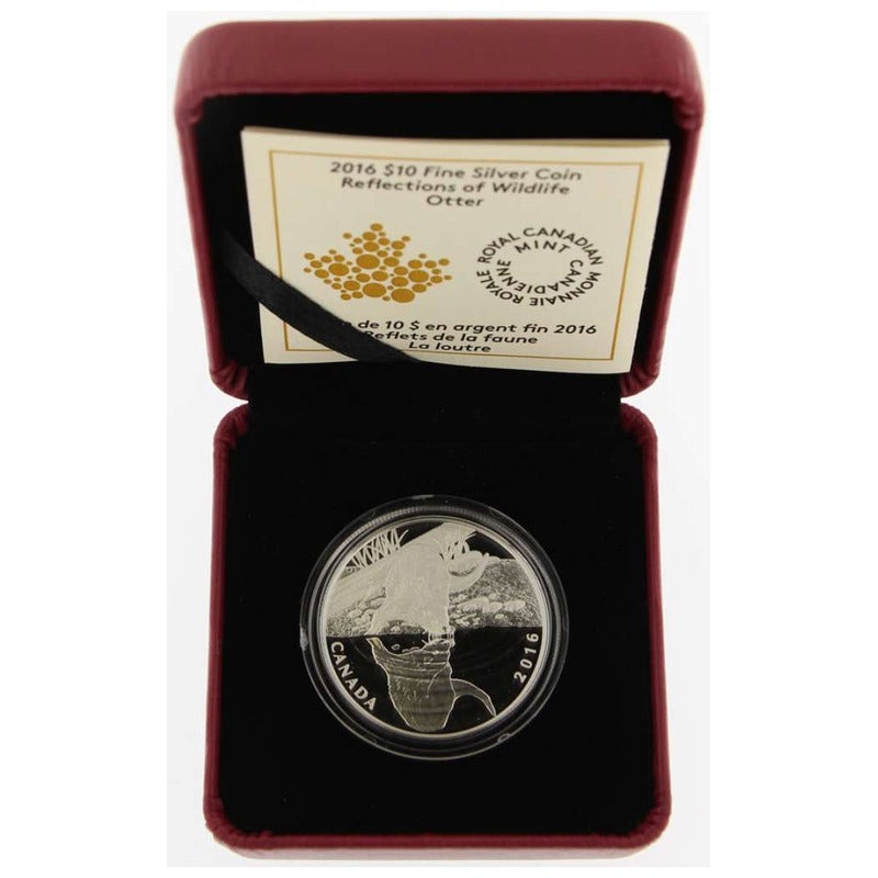 2016 $10 Reflections of Wildlife – Otter, .9999 Silver
