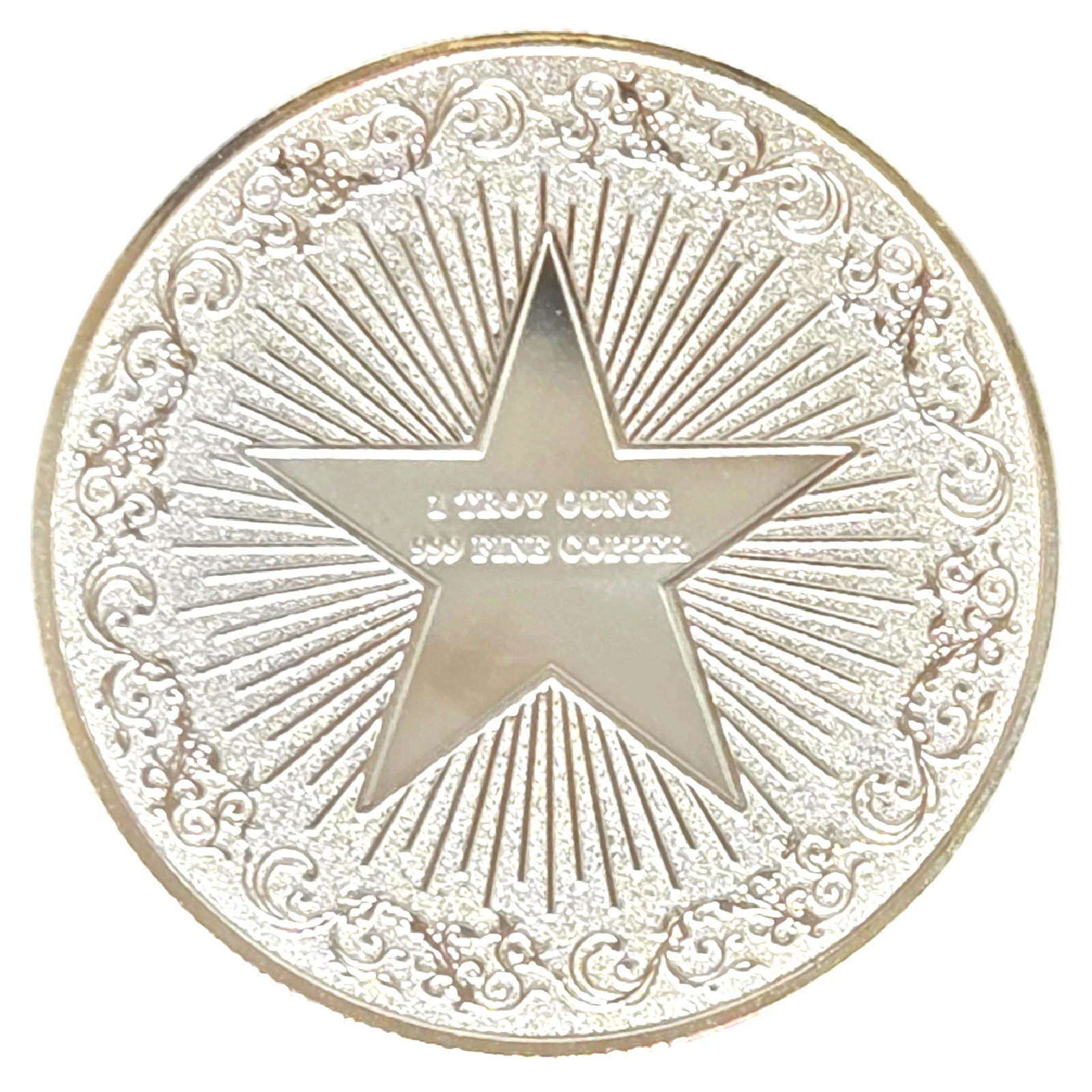 Sleeping Crystal Dragon 1 oz Pure Copper Colorized Bullion Round
