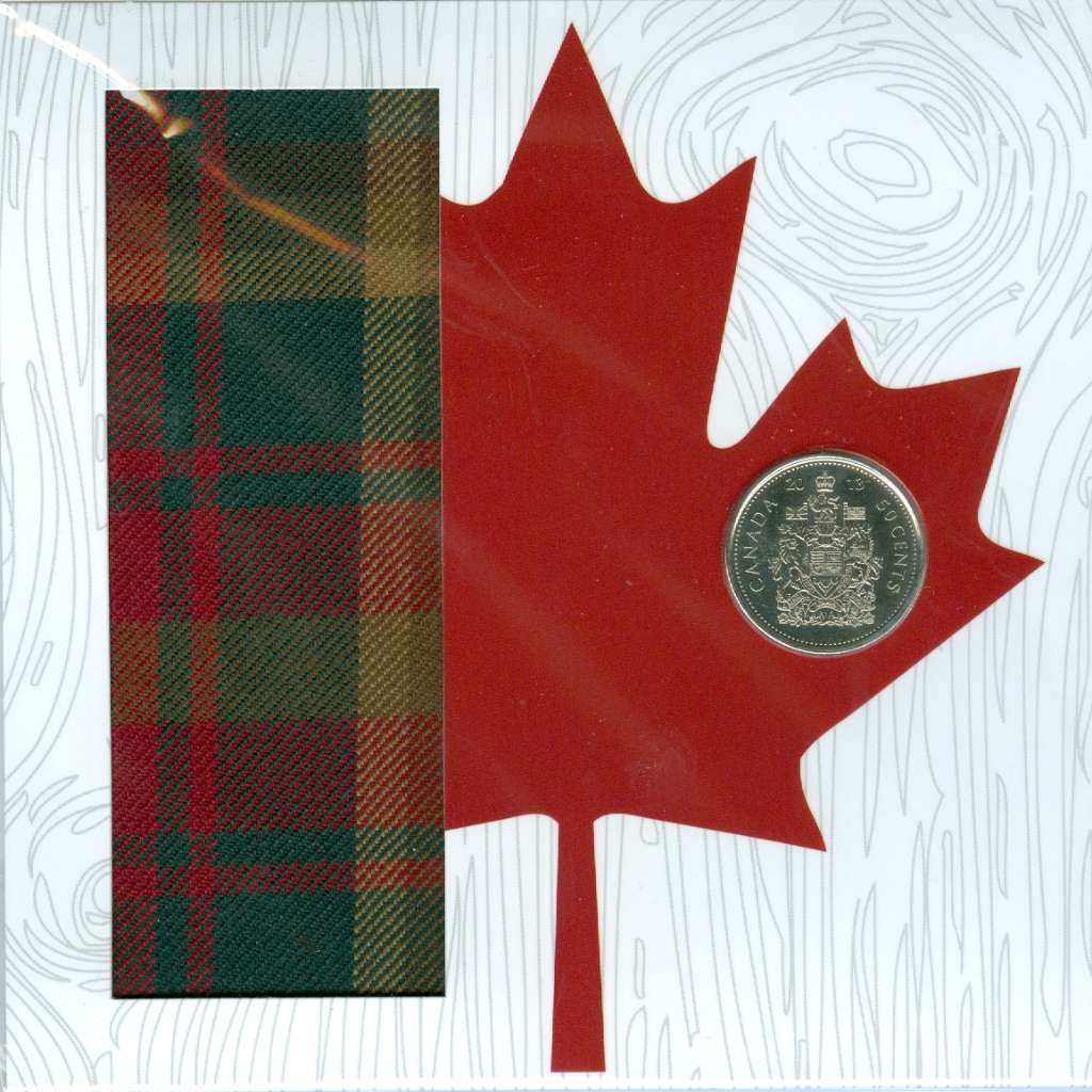 2013 Canada 50 Cents Everyday Canada Maple Leaf Tartan Coin & Swatch Set