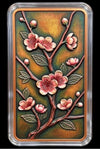 10 oz .999 Copper Cherry Blossom Imperial Sakura Bar Capsule Pouch