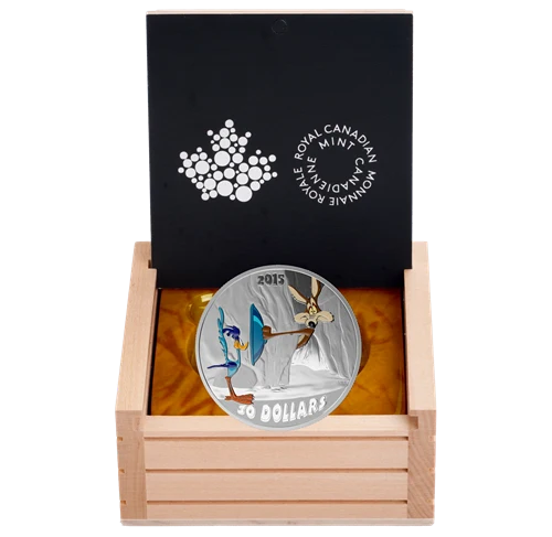 2015 $30 2oz Fine Silver Coin Looney Tunes Classic Scenes: Fast and Furry-ous