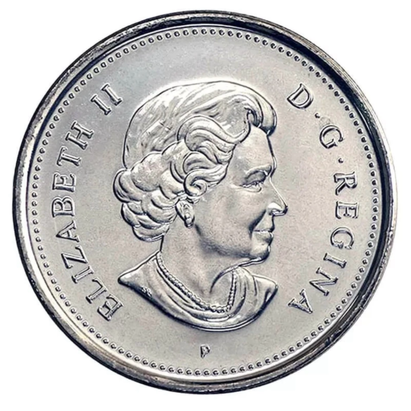 2005 Canada 5 Cents “Victory” WWII Commemorative Coin 60th Anniversary VE Day BU