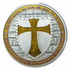 Lucky Craft Colored Coin Knights Templar Gold Cross  in Capsule
