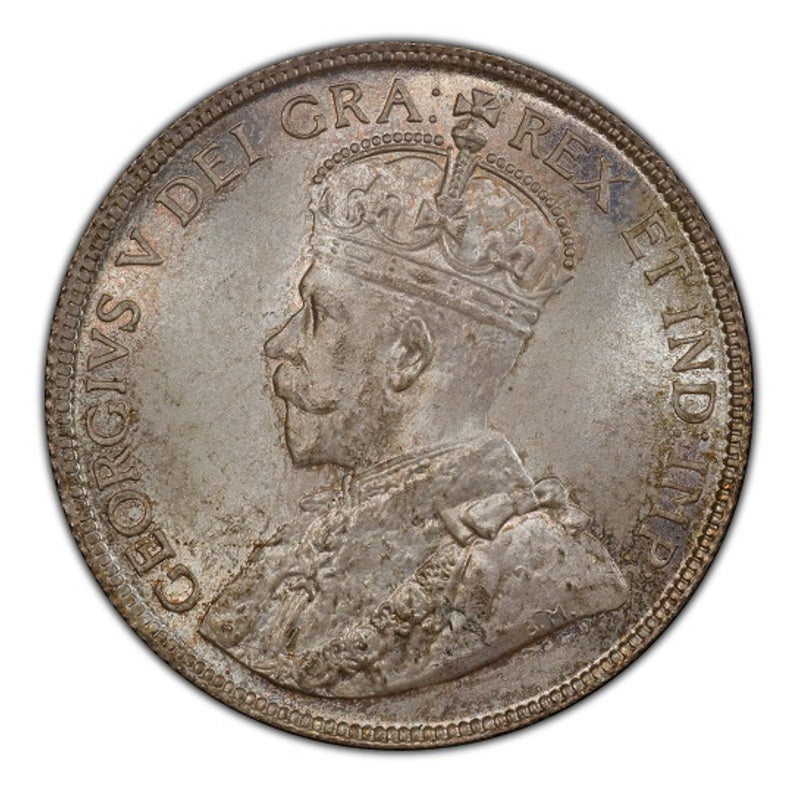 1918 C Canada Silver 50 cents Newfoundland  Coin VG