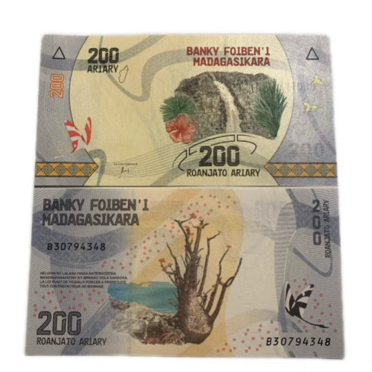 Madagaskar 200 Ariary, 2017 P-98 UNC Banknote – Madagaskar-Palme