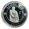 Lucky Coin Scottish Warrior in Protective Plastic Capsule