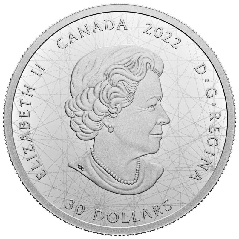 2022 Canada $30 Signs of the Zodiac 2 oz Silver Proof Black Light Coin