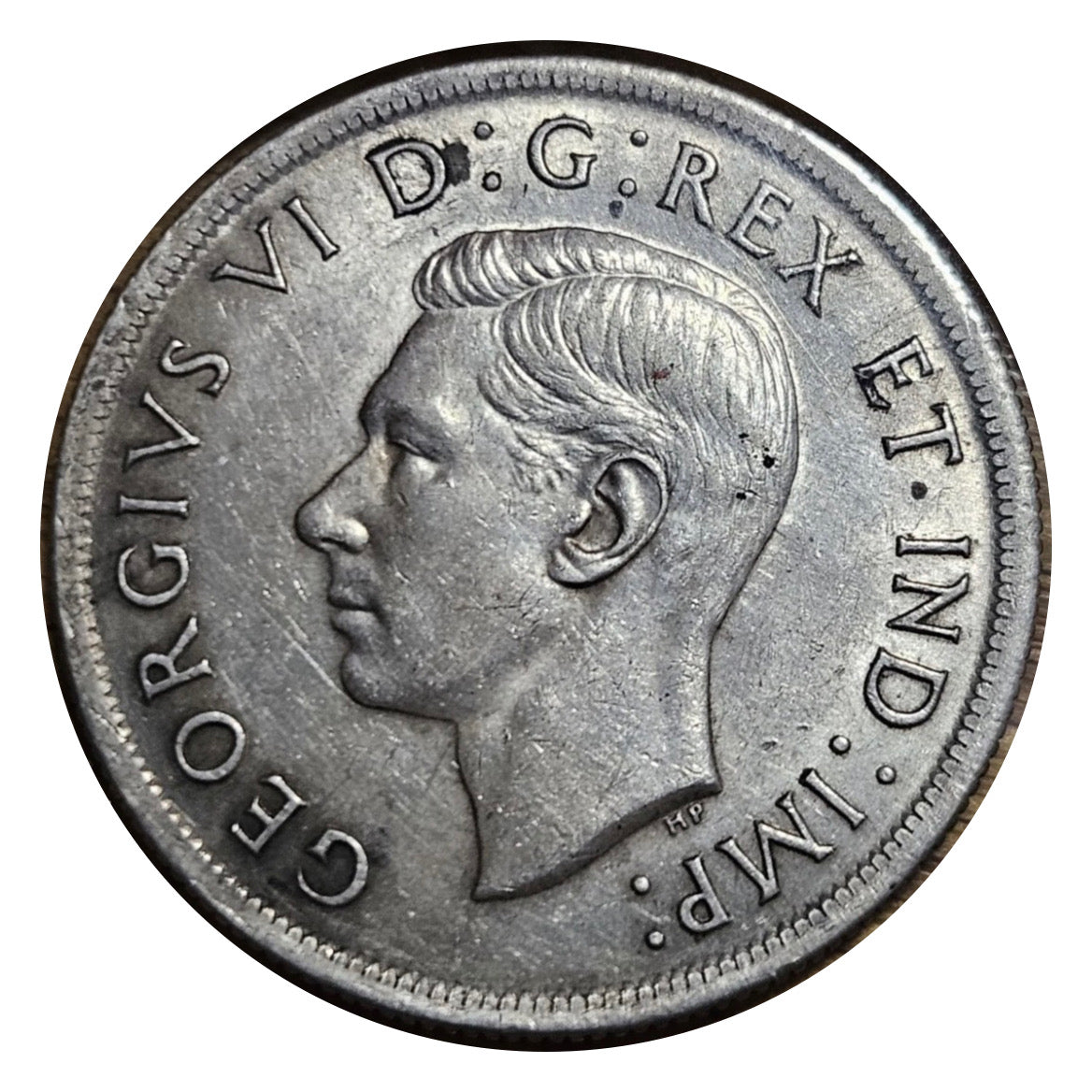 1938 Canada Silver Dollar $1 Key Date King George VI 80% Silver VF