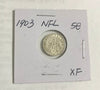 1903 Newfoundland 5 Cent  Silver Coin  XF
