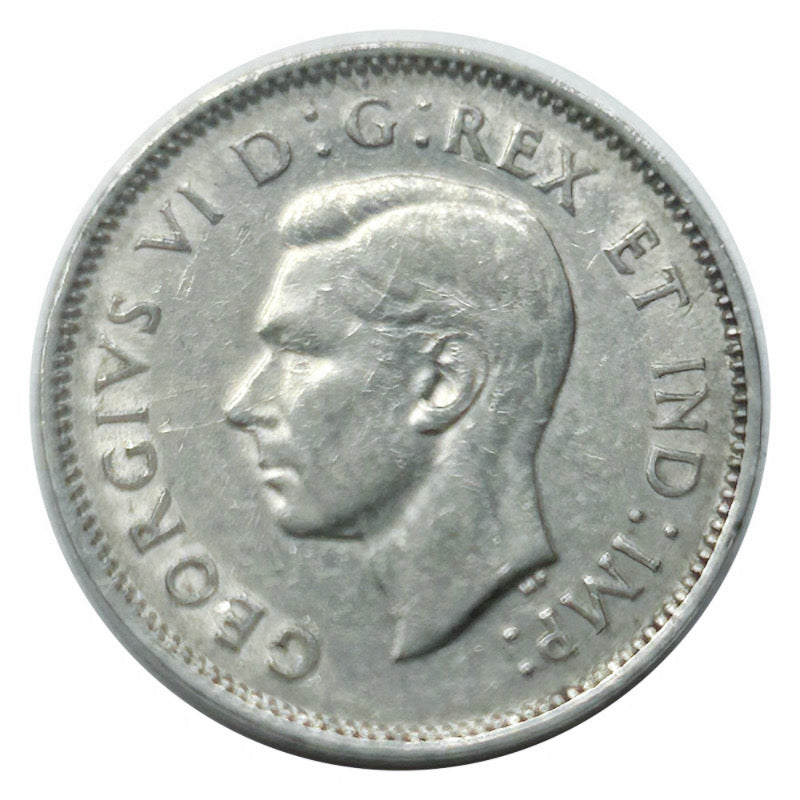Canada 1938 5 Cents Nickel King George VI Canadian Coin VF faible tirage