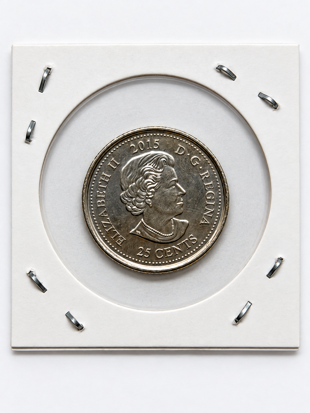 2015 Canada 25 Cent Hand  Colored Poppy Remembrance Coin