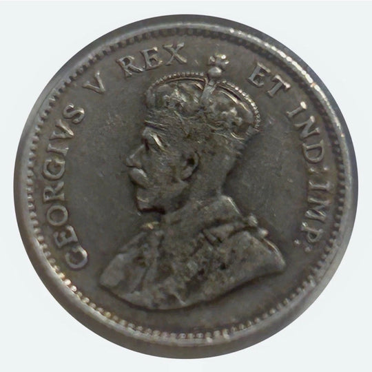 1911 Canada 5 Cent Silver  Coin George V  Coin  VF