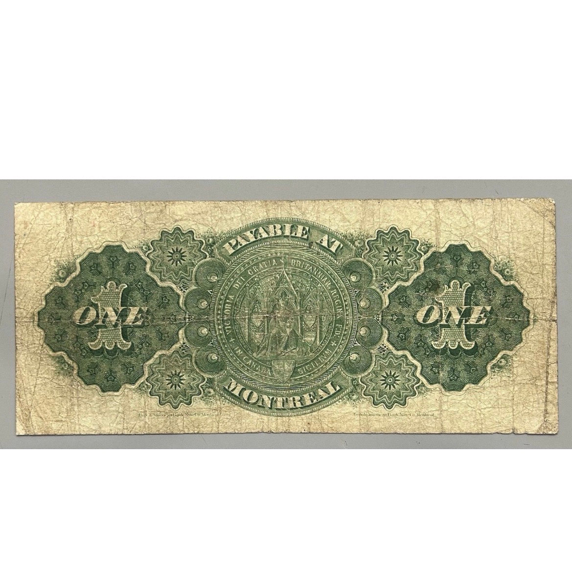 Canada 1878 $1 Lettered Border Note