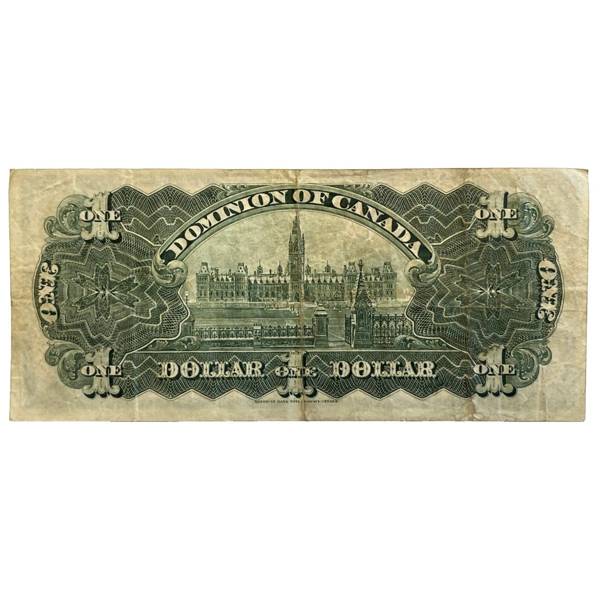 1898 Canada $1 One Dollar Banknote