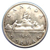 1959 Canadian Silver Dollar Coin  MS60