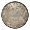 1908 Canada Silver 50 cents Newfoundland  Coin VG