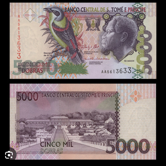 2013 Santo tome  5000 banknote 