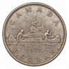 1937 Canada Silver Dollar $1 King George VI Voyageur 80% Silver VF