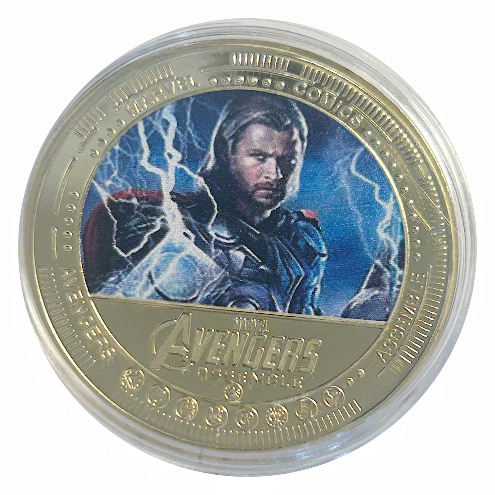 Lucky Craft Colored Coin Thor Avengers Medal in Capsule