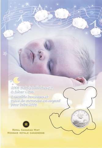 2006 Canada $1 Baby Lullabies Silver Proof Coin & CD Baby Gift Set