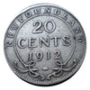 1912 Newfoundland 20 Cents Silver  Coin VG