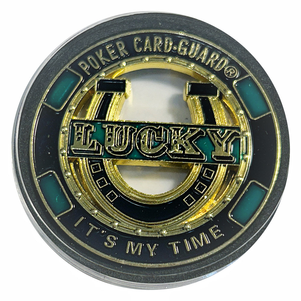 Lucky Craft Colored Coin Poker Card Guard It’s My Time Edition in Capsule