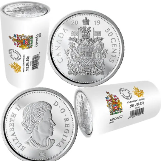 2019 Canadian 50-Cent Coat of Arms Half Dollar Coin BU