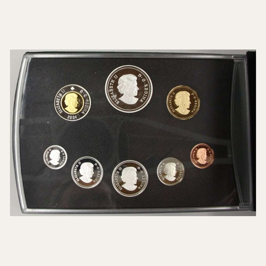2008 Canada Quebec City 400th 8-Coin Silver Proof Set Gold-Plated RCM