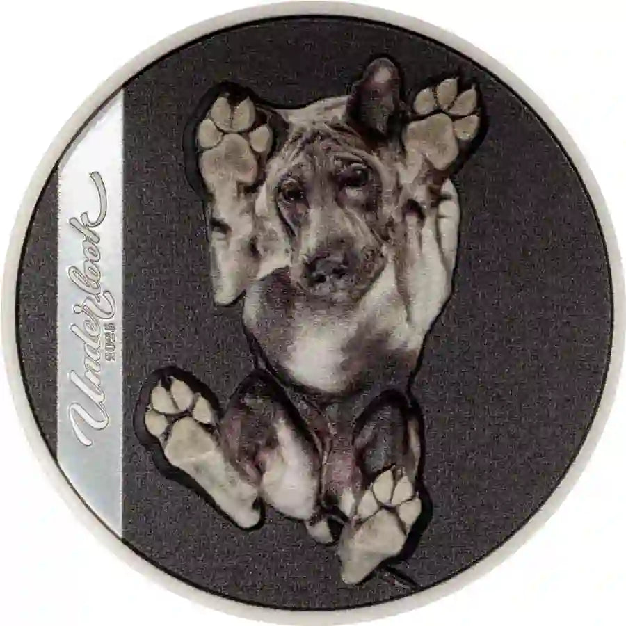2025 Cook Islands $5 Underlook Under-Dog 1oz .9999 Silver Proof Coin 999 Mint