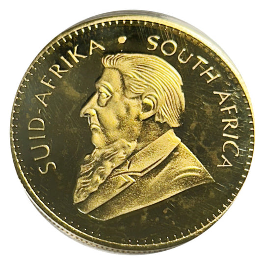 Lucky Copper Coin Krugerrand Style Antelope  in Plastic Capsule