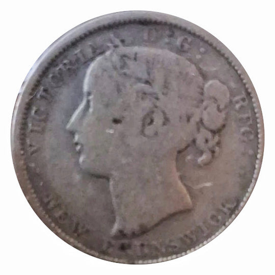 1862 New Brunswick 20 Cent Silver Coin VG