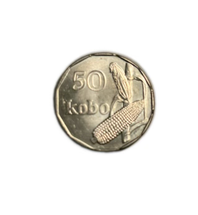2006 Nigeria 50 kobo Corn nice coin
