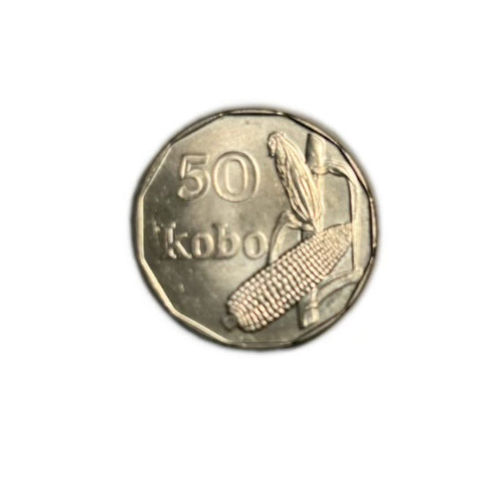 2006 Nigeria 50 kobo Corn nice coin