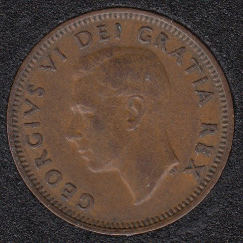 1949 Canada One Cent - A To Denticle Variety VF