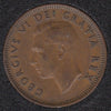 1949 Canada One Cent - A To Denticle Variety VF