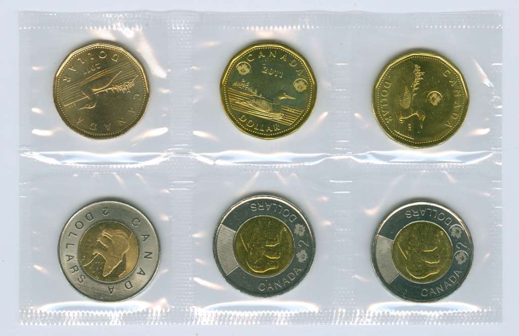 2011-2012 Canada RCM Proof-Like 6-Coin Set with Test Token