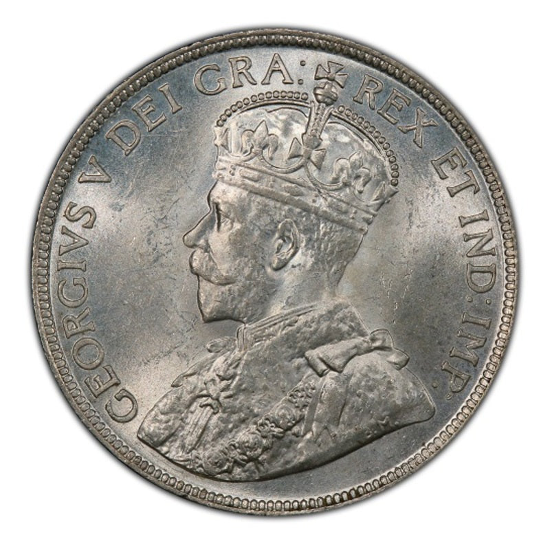 1919 C Canada Silver 50 cents Newfoundland  Coin VG
