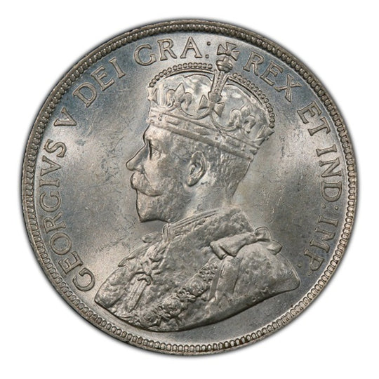 1919 C Canada Silver 50 cents Newfoundland  Coin VG