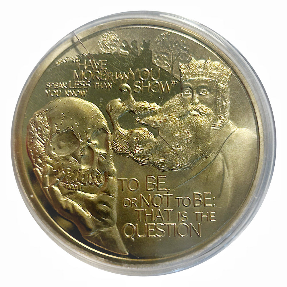 Lucky Craft Coin William Shakespeare Medal in Capsule